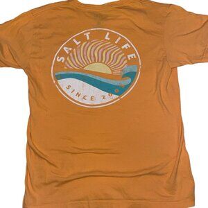 Salt life small orange t-shirt